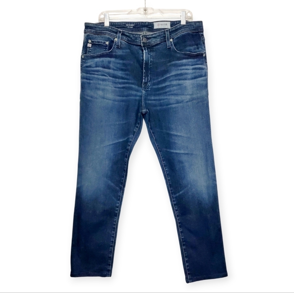 AG Everett Slim Straight Cloud Soft Denim Jeans - Picture 2 of 15